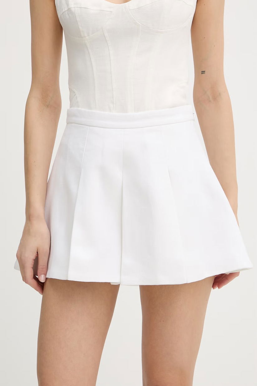 Bardot fustă-pantalon din in