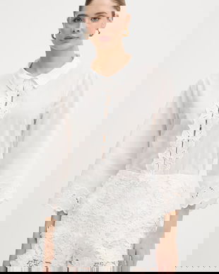 Bardot cămașă pentru femei, din bumbac