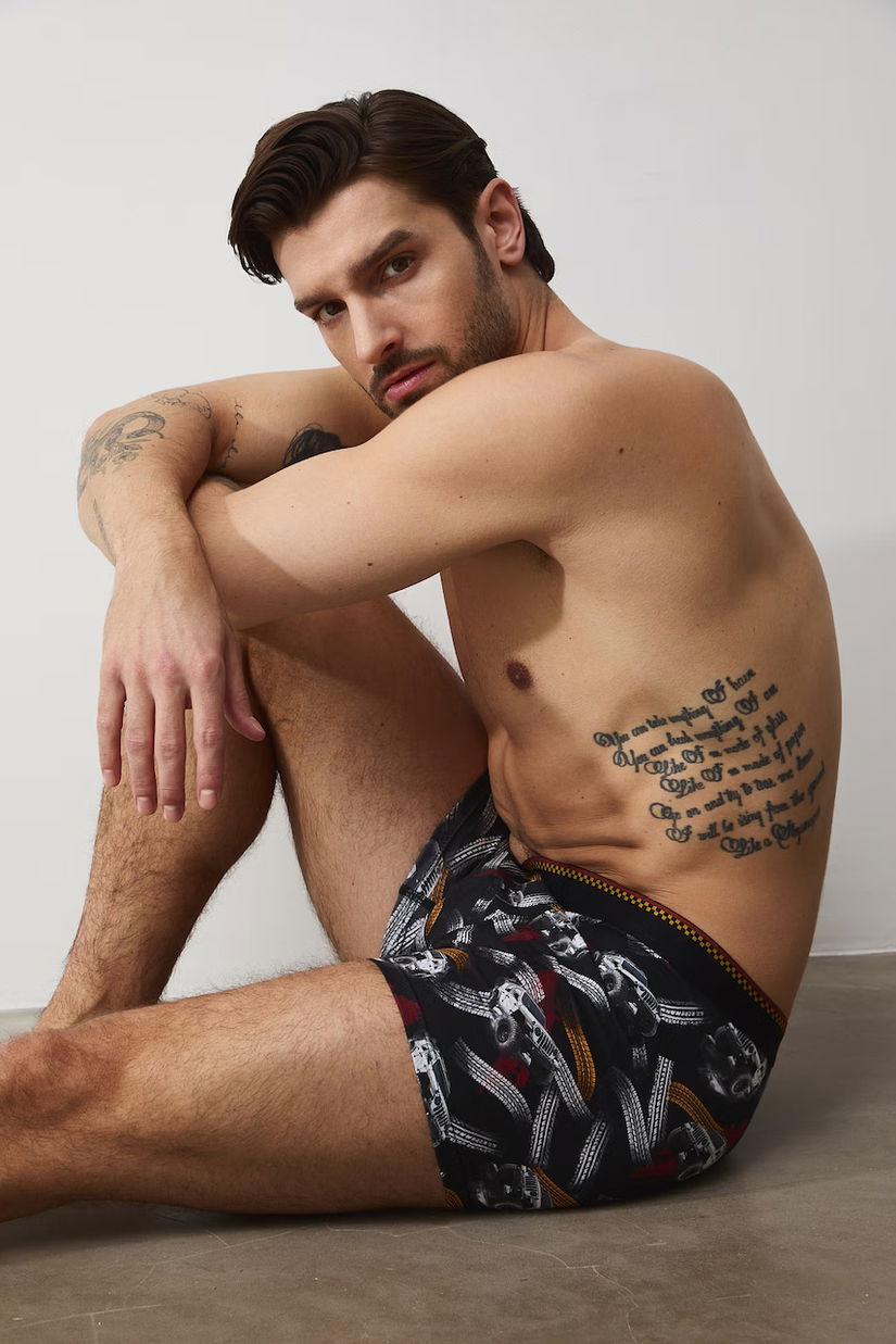 Medicine boxeri pentru bărbați, din bumbac cu elastan pachet de 2