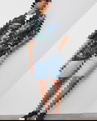 Medicine cămașă pentru bărbați, cu amestec de in