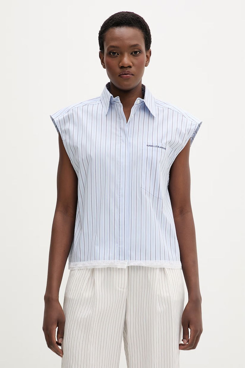 Isabelle Blanche cămașă pentru femei, cu bumbac