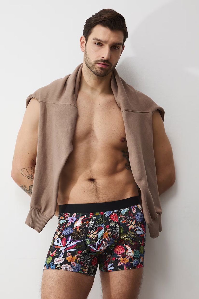 Medicine boxeri pentru bărbați, din bumbac cu elastan pachet de 2