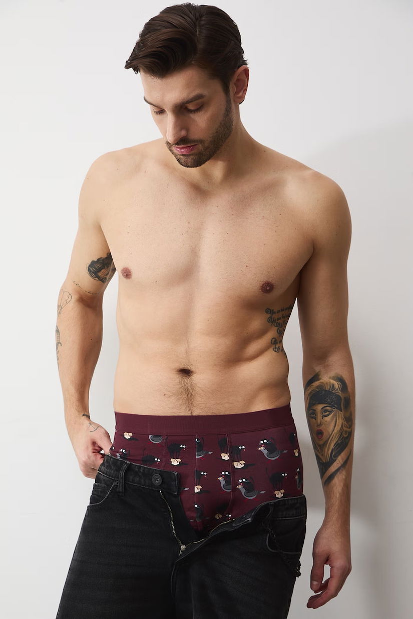 Medicine boxeri pentru bărbați, din bumbac cu elastan pachet de 2