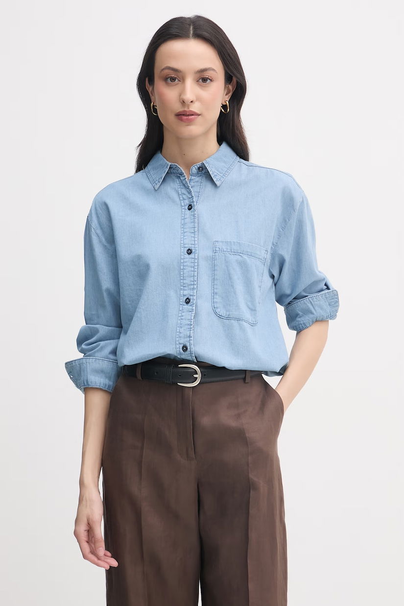 United Colors of Benetton cămașă pentru femei, din bumbac