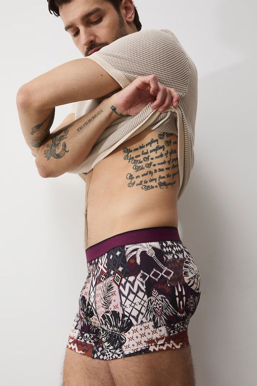 Medicine boxeri pentru bărbați, din bumbac cu elastan pachet de 2