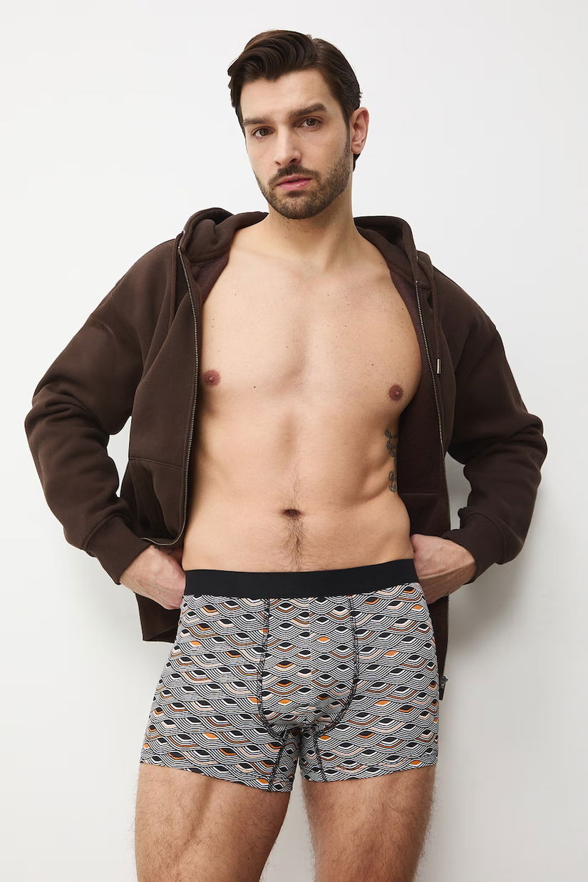 Medicine boxeri pentru bărbați, din bumbac cu elastan pachet de 2