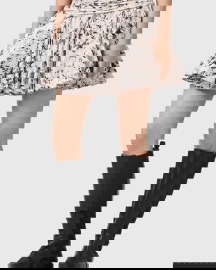 AllSaints fustă din bumbac TULIP