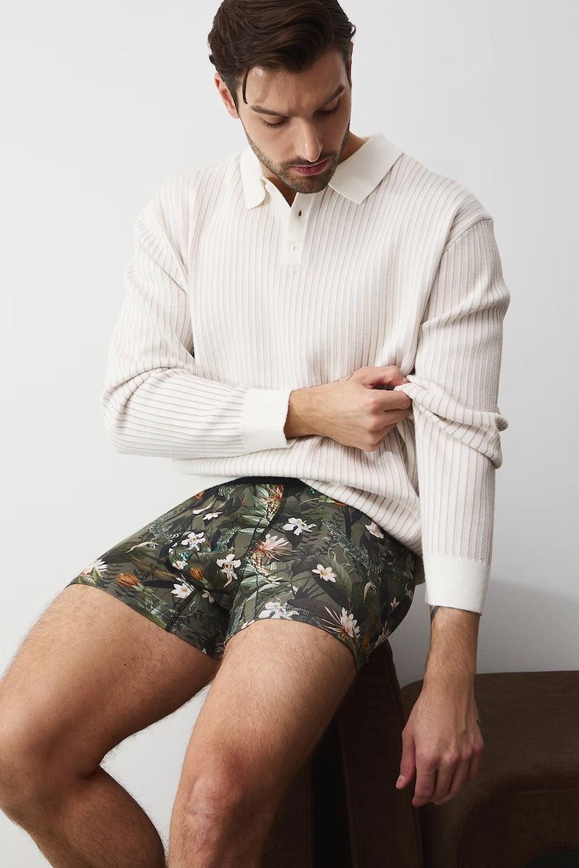 Medicine boxeri bărbați bumbac cu elastan pachet de 2