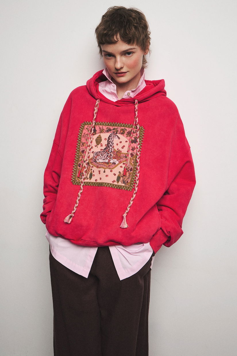 Medicine hanorac cu glugă pentru femei, din bumbac