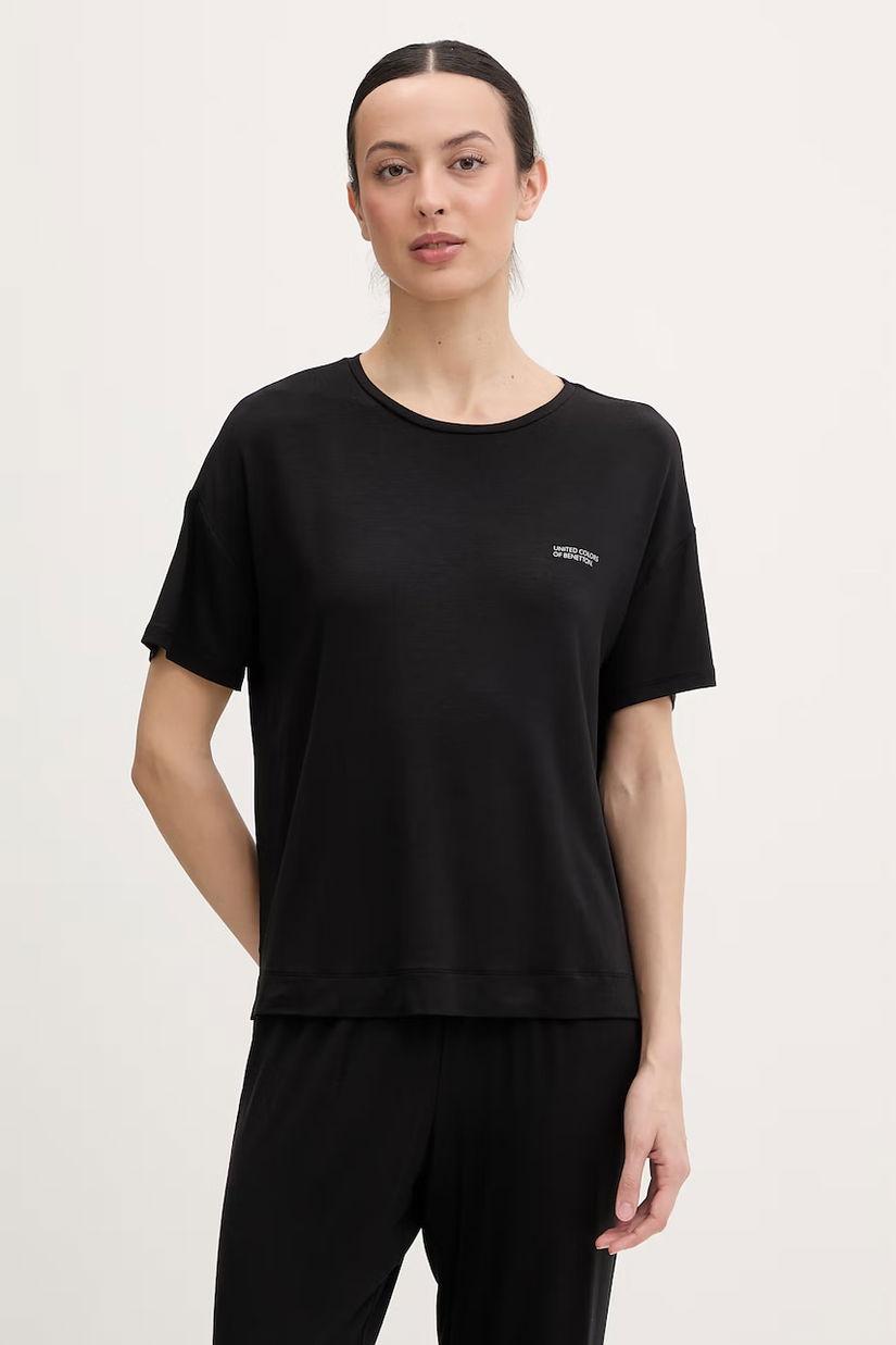 United Colors of Benetton tricou de pijama pentru femei, cu modal