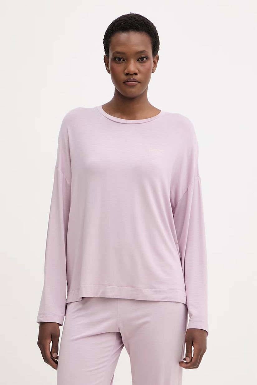 United Colors of Benetton longsleeve de pijama pentru femei, cu modal