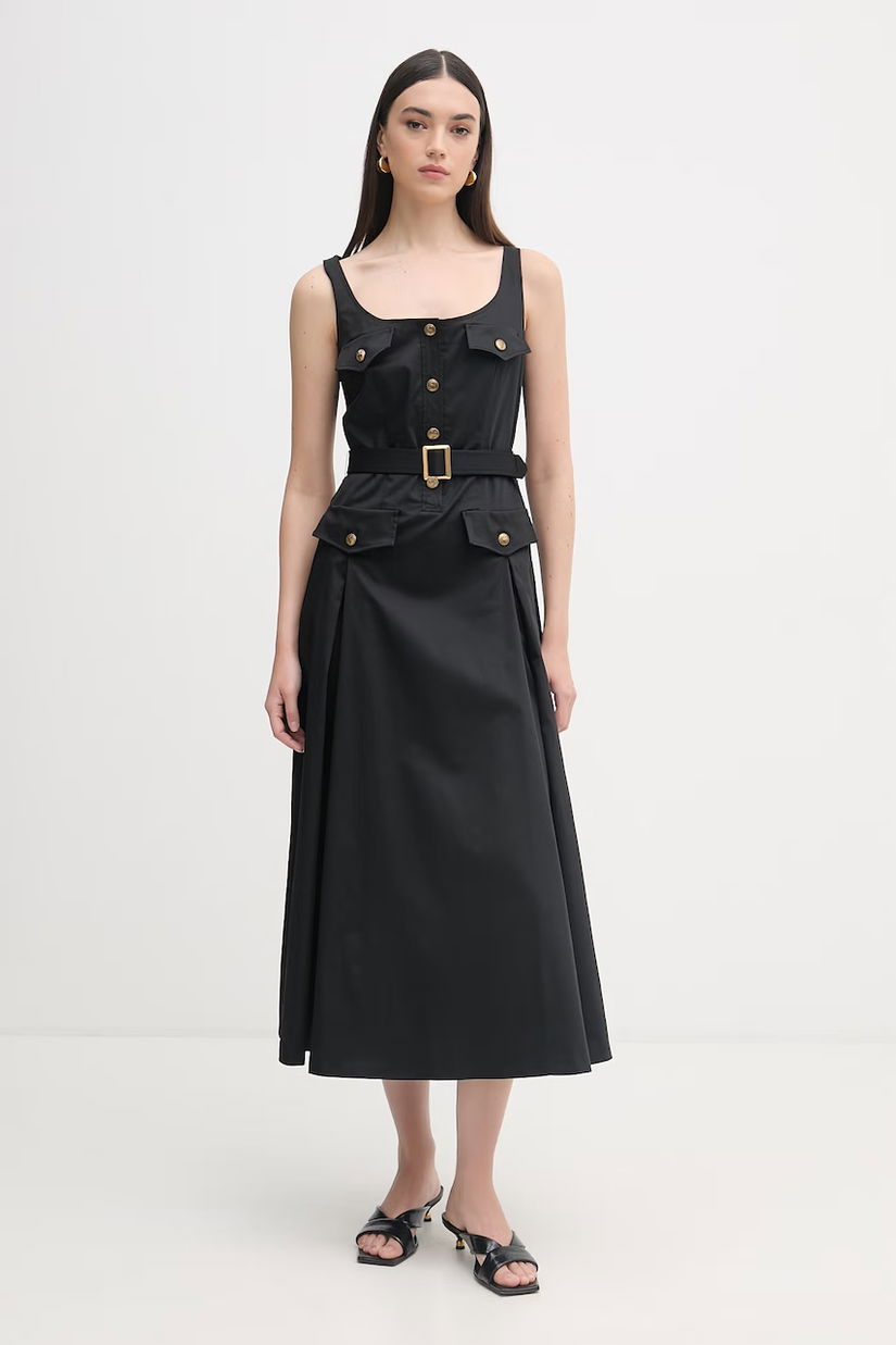 Luisa Spagnoli rochie evazată cu bumbac Poltrona