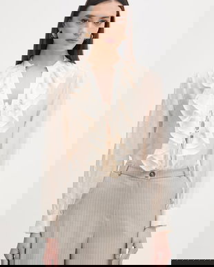 Haveone bluză cu volane pentru femei, cu lyocell