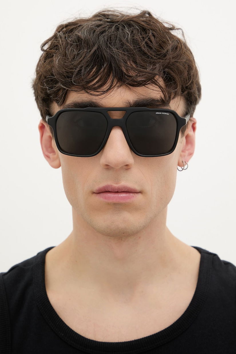 Armani Exchange ochelari de soare aviator pentru bărbați