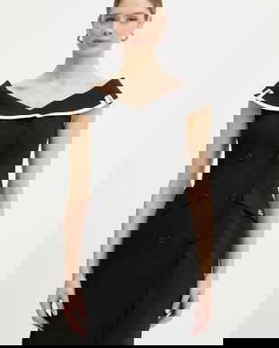 Karl Lagerfeld rochie cu amestec de lână