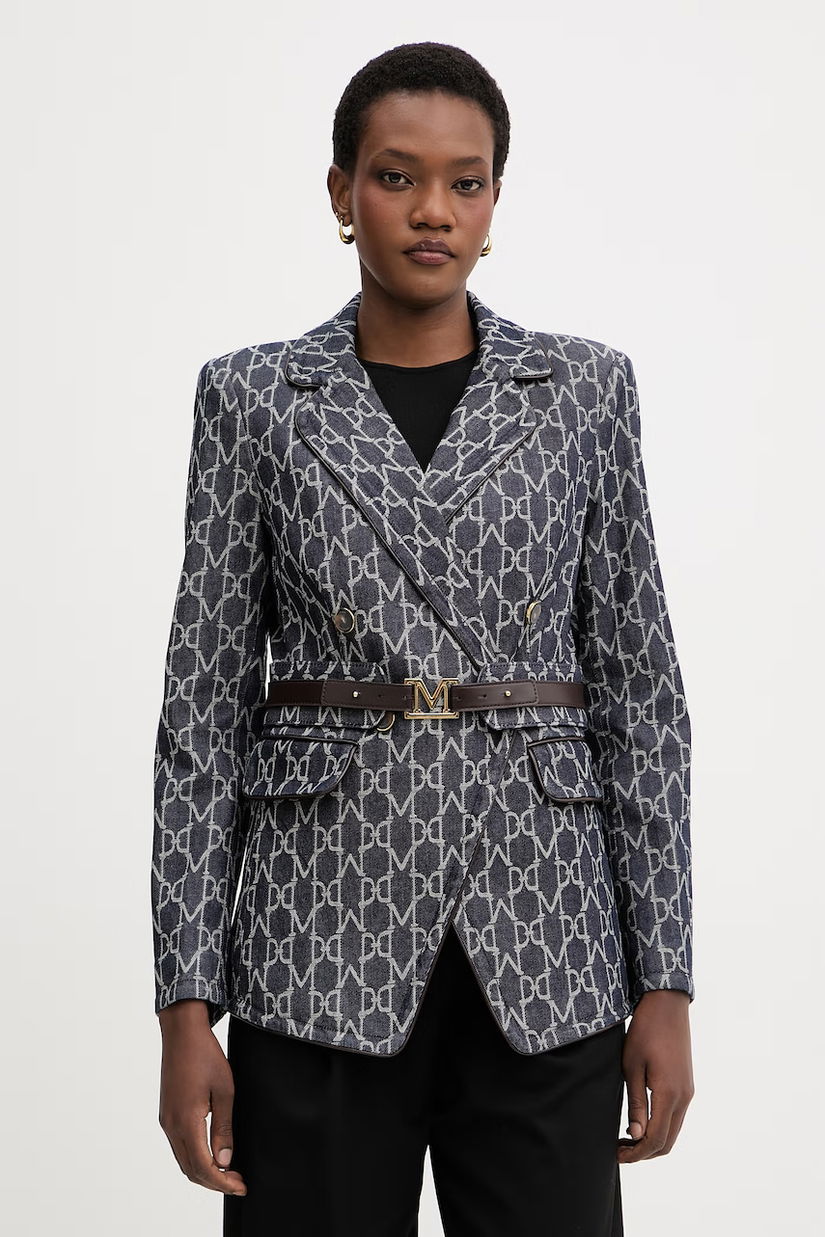 Marciano by Guess sacou cu două rânduri de nasturi pentru femei, din denim LIAN