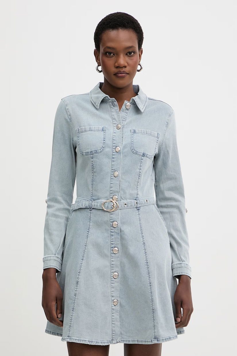 Morgan rochie tip cămașă din denim