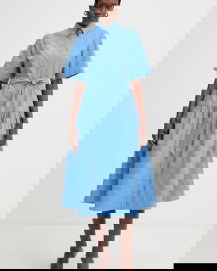 Karl Lagerfeld rochie tip cămașă din bumbac