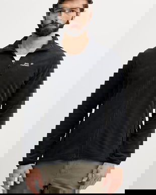 Jack Wolfskin hanorac cu fermoar pentru bărbați Taunus 100