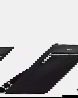 BOSS borsetă de umăr pentru bărbați, din piele