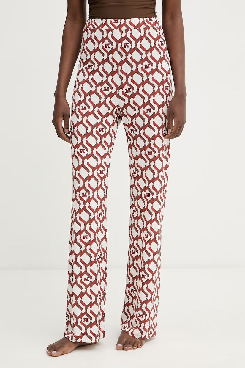 Max Mara Beachwear pantaloni pentru femei, cu vâscoză ABATE