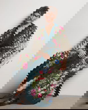 Medicine rochie evazată cu vâscoză