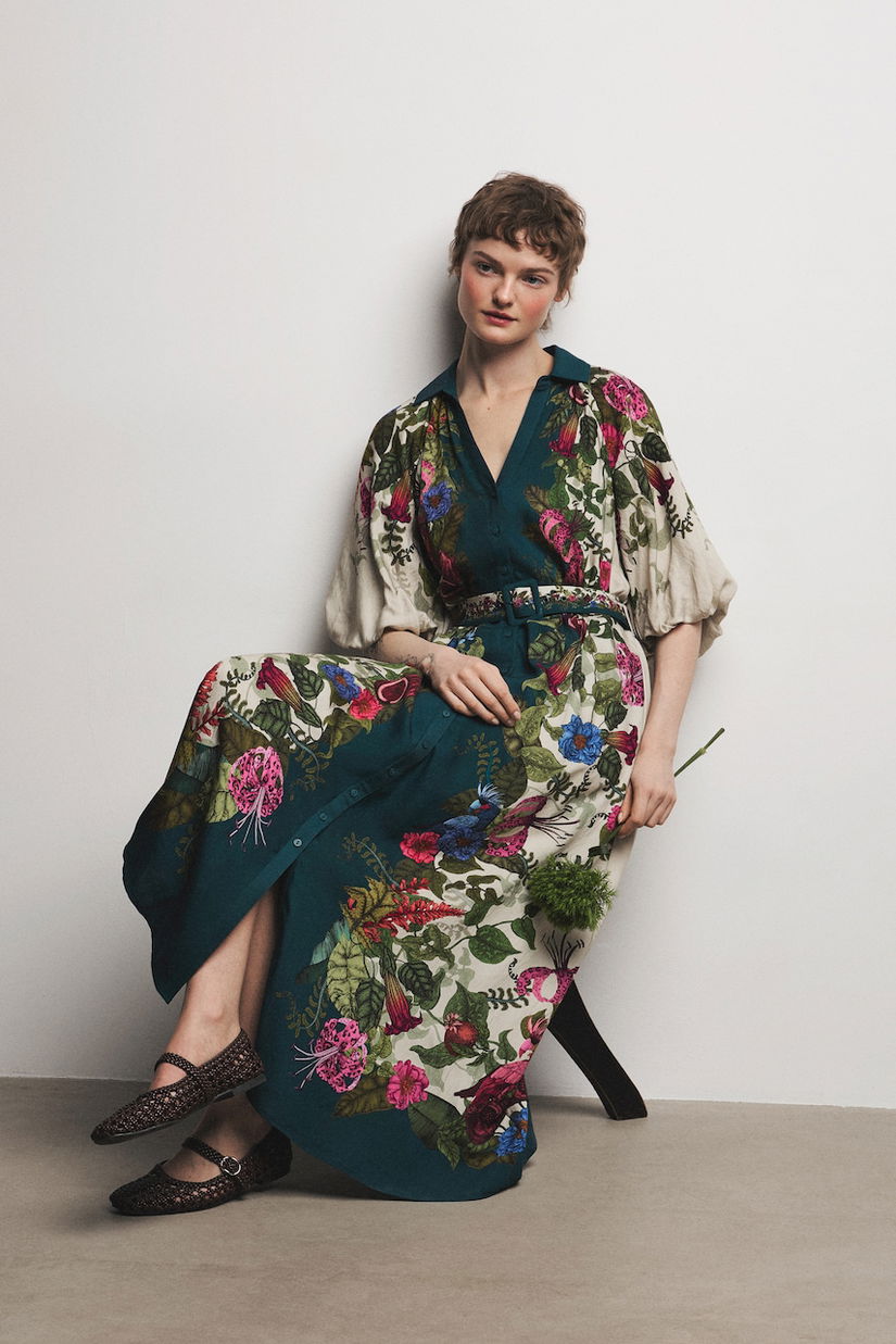 Medicine rochie evazată cu vâscoză