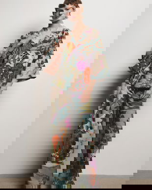 Medicine pantaloni wide leg pentru femei, cu lyocell