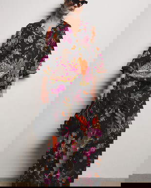 Medicine pantaloni wide leg pentru femei, cu lyocell