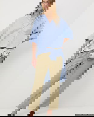 Medicine pantaloni chinos de damă din bumbac cu elastan