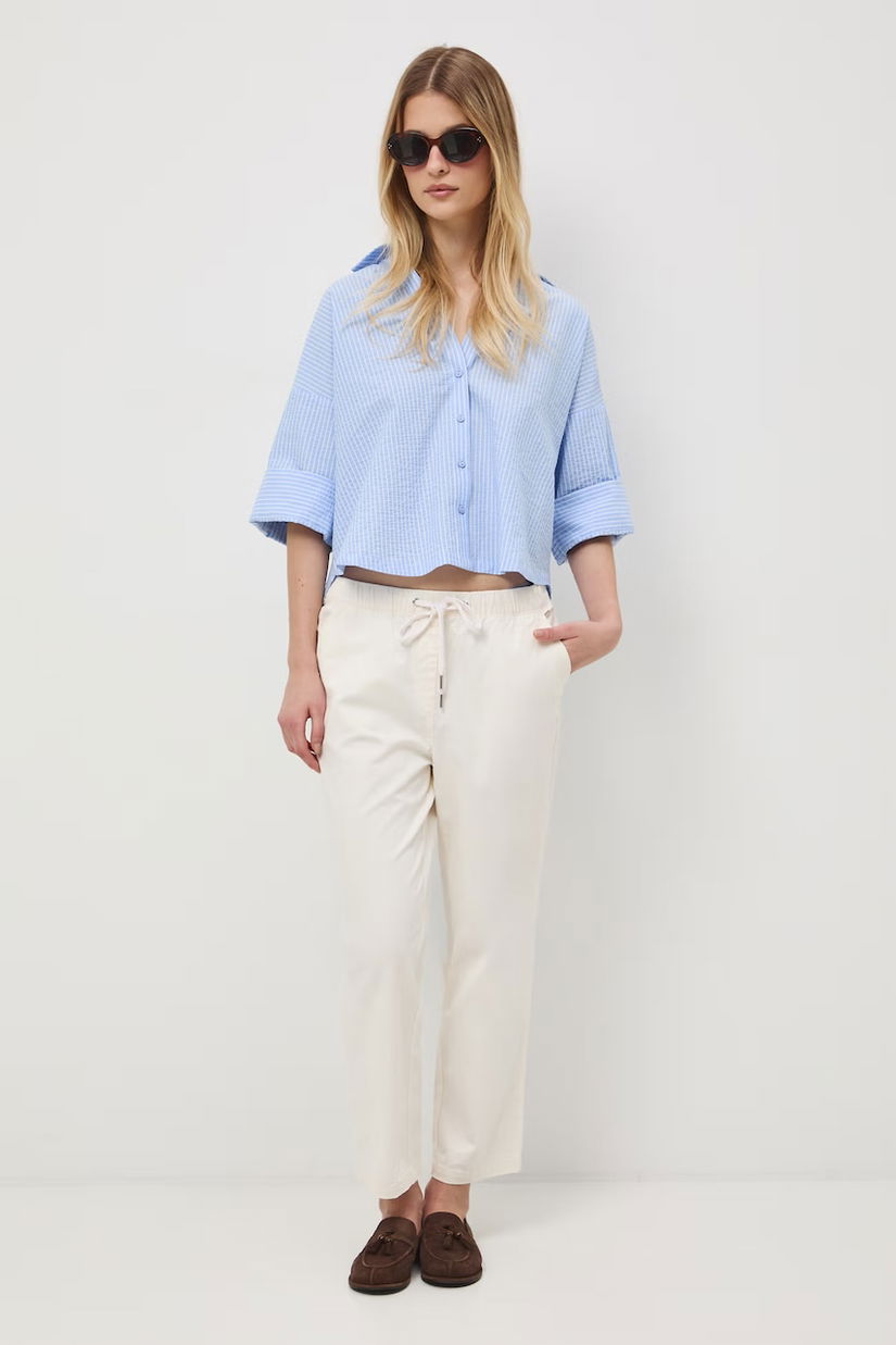 Medicine pantaloni chinos de damă din bumbac cu elastan