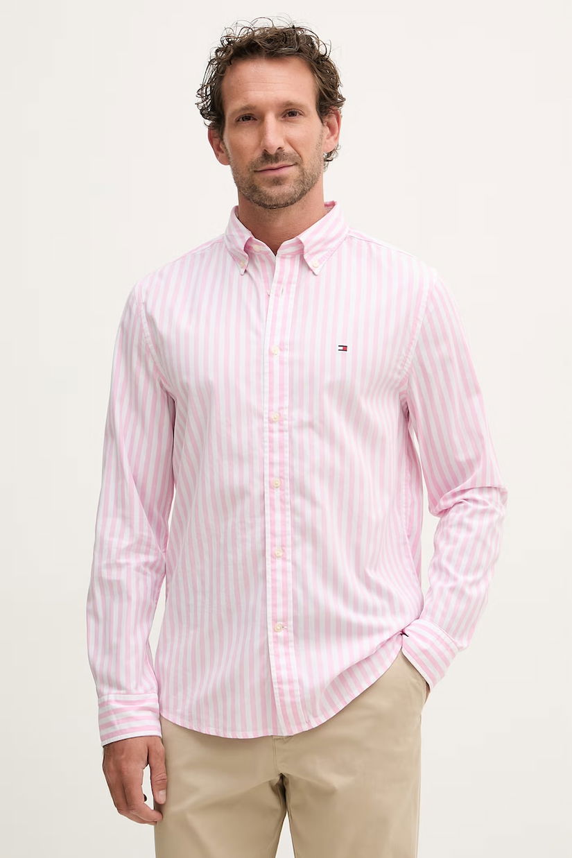 Tommy Hilfiger cămașă pentru bărbați, din bumbac