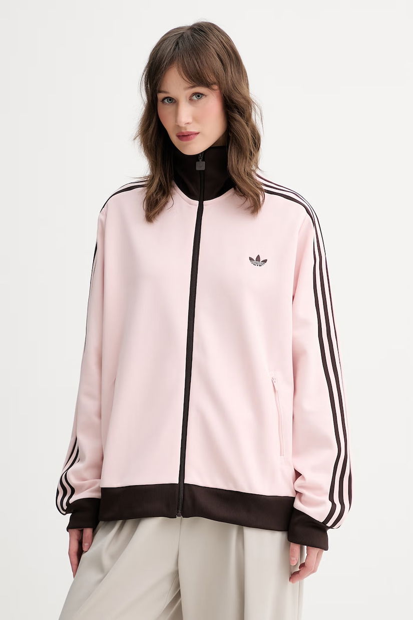 adidas Originals hanorac cu fermoar pentru femei, din bumbac