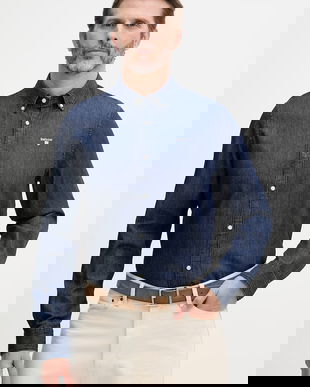 Barbour cămașă pentru bărbați, din denim