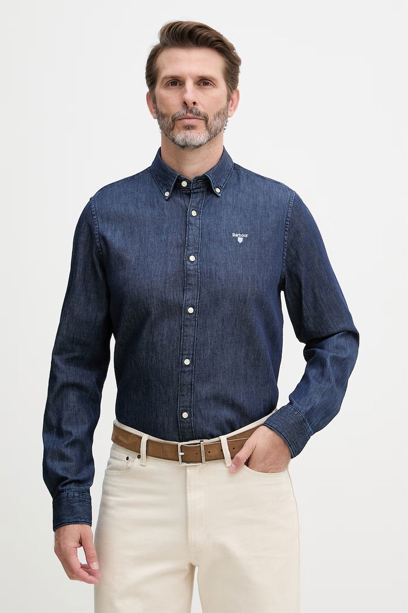 Barbour cămașă pentru bărbați, din denim