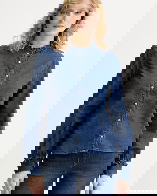 Morgan cămașă pentru femei, din denim