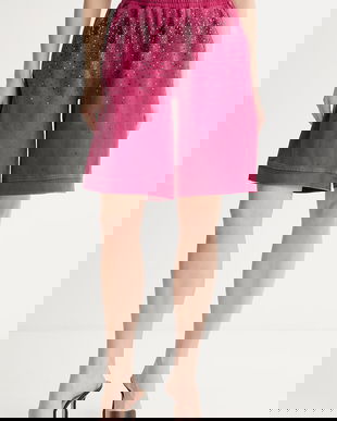 Liu Jo pantaloni scurți de trening pentru femei, din bumbac