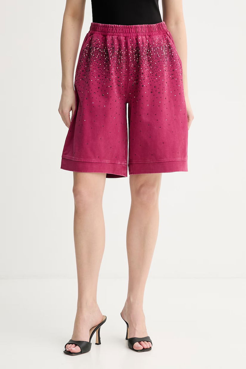 Liu Jo pantaloni scurți de trening pentru femei, din bumbac