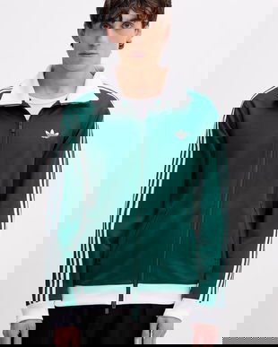 adidas Originals hanorac cu fermoar pentru bărbați, din amestec de bumbac