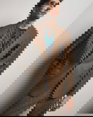 Medicine sacou pentru bărbați, din lână