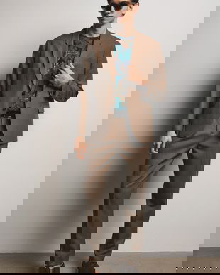 Medicine pantaloni chinos pentru bărbați, din lână