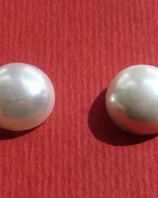 (2 bucati) Perle Mallorca cabochon 10x5 mm