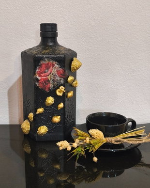 Sticlă decorativă handmade unicat