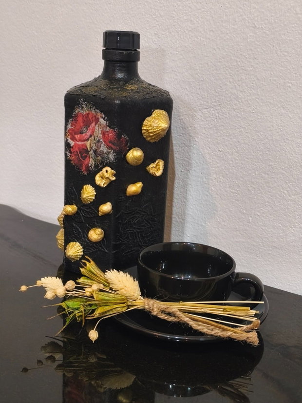 Sticlă decorativă handmade unicat