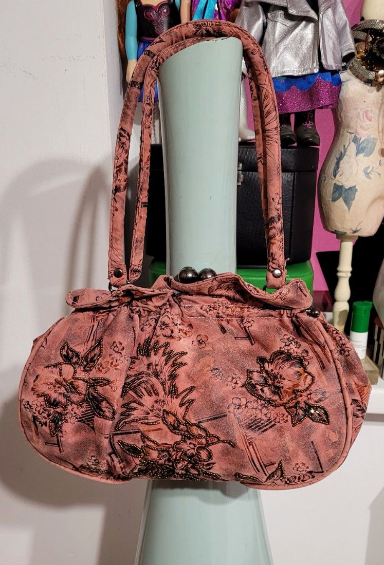 Geanta vintage catifea