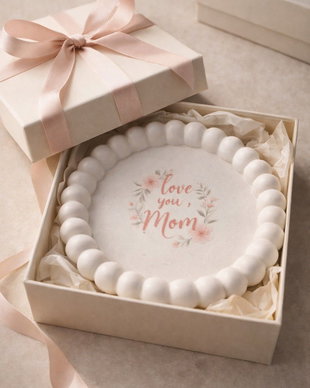 Tavita ceramica handmade TE IUBESC MAMA, cadou pentru mama, suport bijuterii delicat, decor minimalist, produs unic lucrat manual in Romania