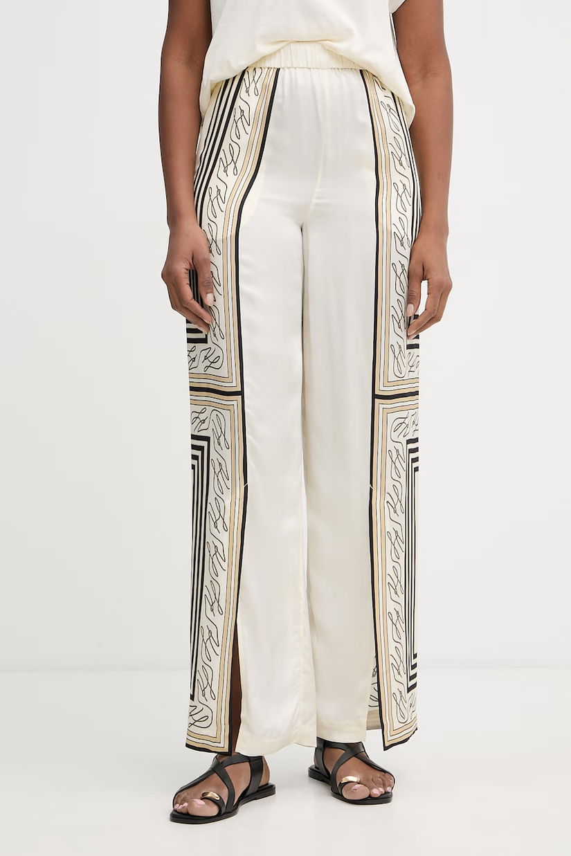 Karl Lagerfeld pantaloni pentru femei, cu vâscoză