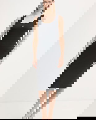 Calvin Klein Jeans rochie bumbac cu elastan