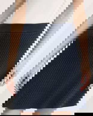 Tommy Hilfiger fustă cu bumbac