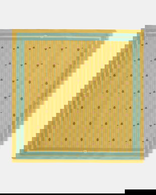 Drôle de Monsieur eșarfă pentru femei, din bumbac Rayure Monogramme